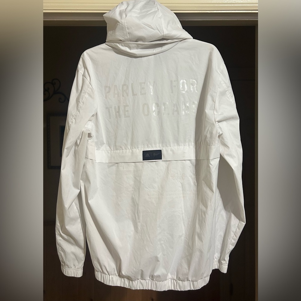 Adidas Parley For The Oceans Packable Windbreaker Jacket Sz S Men Sustainability - Picture 2 of 5